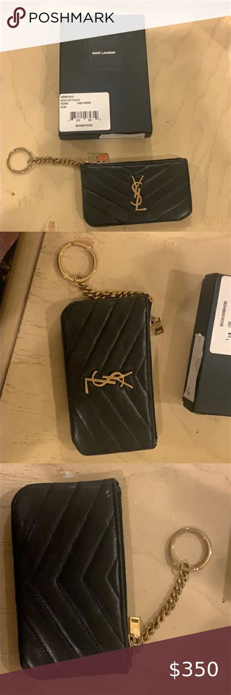 YSL keychain card holder